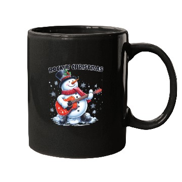 Discover Merry Rockin' Christmas Snowman Mugs