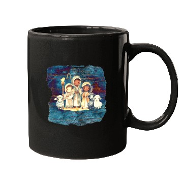 Discover Christmas Nativity Scene Shepherds and Sheep Mugs