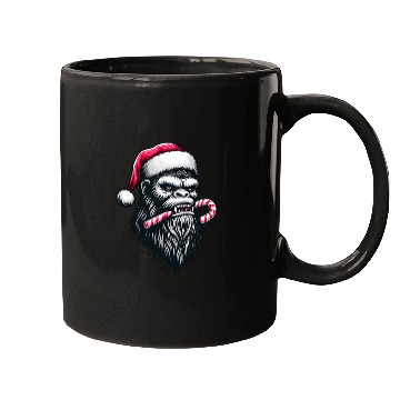 Discover Festive Bigfoot with Candy Cane Mugs
