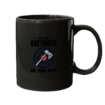 Discover Axetional Axe Throwing Bullseye Aim Throw Repeat Mugs