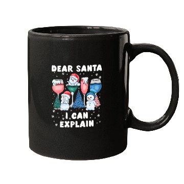 Discover Schneemann Dear Santa I can Explain Funny Mugs