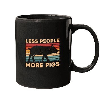 Discover Pig Farming Less People More Pig Livestock Farming Mugs