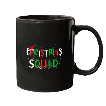 Discover Candy Cane Christmas Squad Santa Claus Winter Mugs