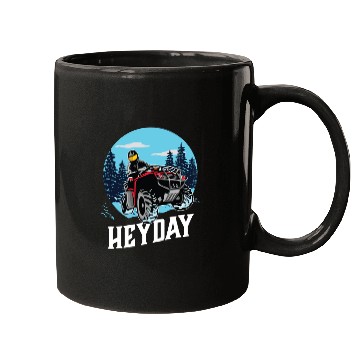 Discover ATV/Quad "Winter Riding" style logo. By "Hey Day" Mugs
