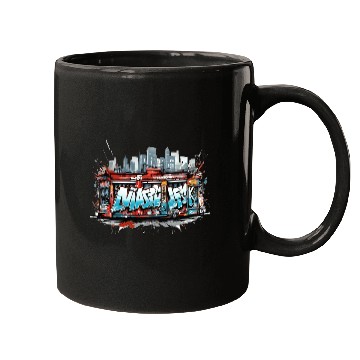 Discover Urban Graffiti Vibes - abstract Street Art Mugs