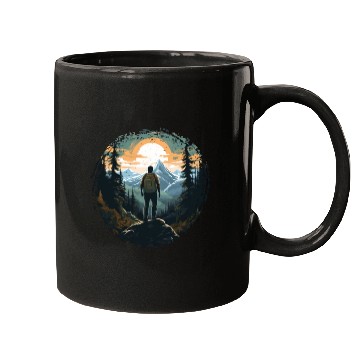 Discover Forest nature trekking adventure Mugs