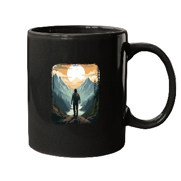 Discover Forest nature trekking adventure Mugs