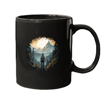 Discover Forest nature trekking adventure Mugs