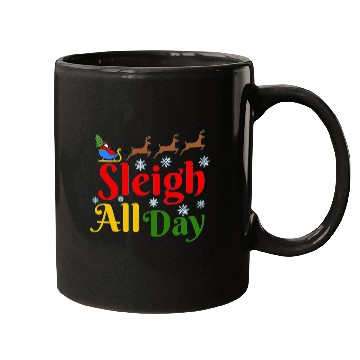 Discover Sleigh all Day, Christmas Mugs