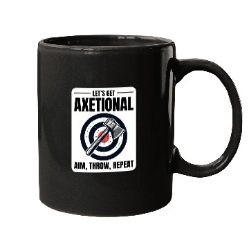 Discover Axetional Axe Throwing Bullseye Aim Throw Repeat Mugs