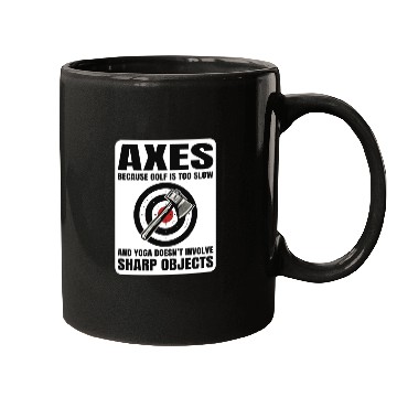 Discover Axe Throwing Lumberjack Yoga Golf Axe Thrower Mugs