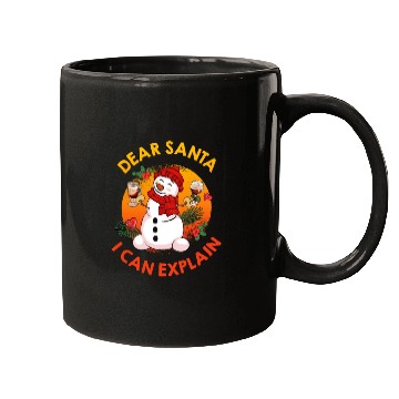 Discover Schneemann Dear Santa I can Explain Funny Mugs