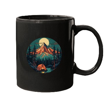Discover Forest nature trekking adventure Mugs