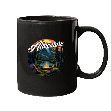Discover Forest nature trekking adventure Mugs