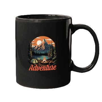 Discover Forest nature trekking adventure Mugs
