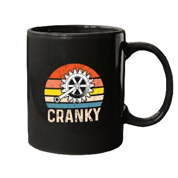 Discover Cranky Vintage Sun funny Bicycle Lovers Mugs