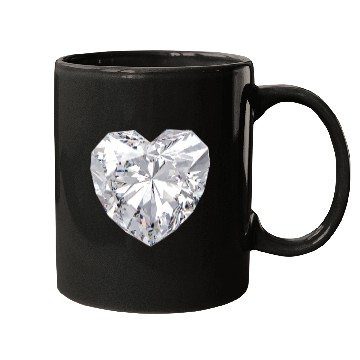 Discover Diamond Heart Gem Jewelry Mugs