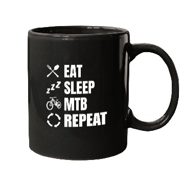 Discover Mountain Biker Daily Schedule Mugs