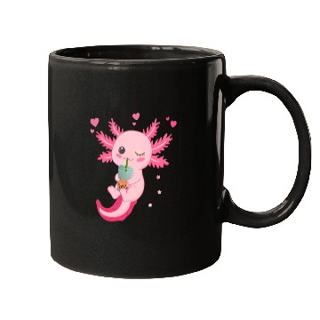 Discover Boba Tea Bubble Tea Milk Tea Axolotl Mugs