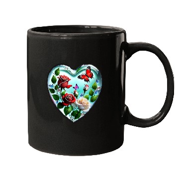 Discover roses and butterflies Mugs