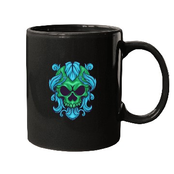 Discover Green skull Mugs