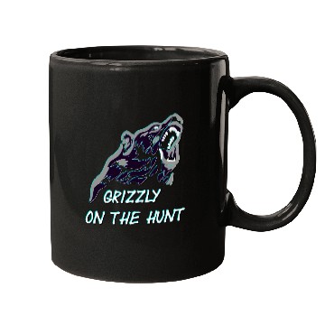 Discover Grizzly On The Hunt Mugs