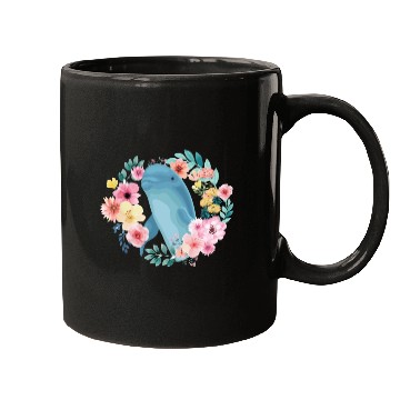 Discover Dolphin Flower Floral Mugs