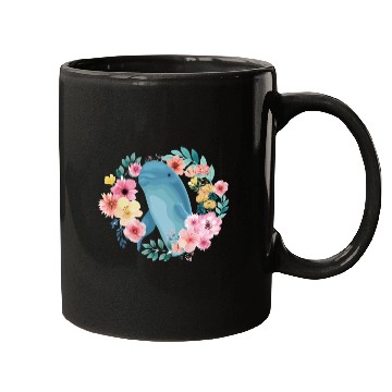 Discover Dolphin Flower Floral Mugs