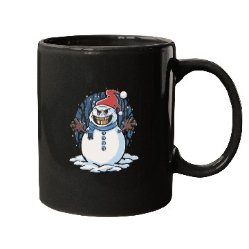 Discover frosty snowman creepy Mugs