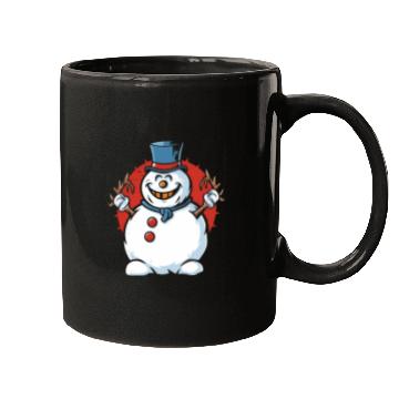 Discover frosty snowman creepy Mugs