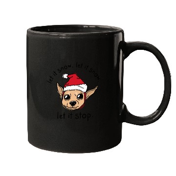Discover Festive Chihuahua with Santa Hat Mugs