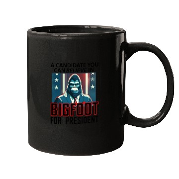 Discover Bigfoot For President Mugs