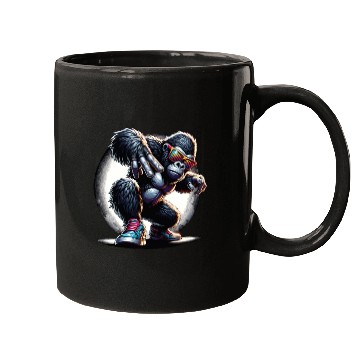Discover Gorilla With Sunglasses Mugs