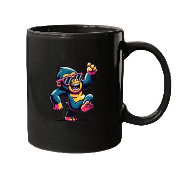 Discover Gorilla With Sunglasses Mugs