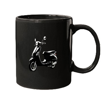 Discover Scooter Motorcycle Moped Rider Mugs