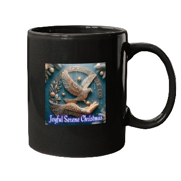 Discover Joyful Serene Christmas. Mugs