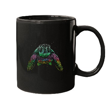 Discover Colorful Turtle Swimming Mugs