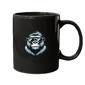 Discover Gorilla With Sunglasses Mugs