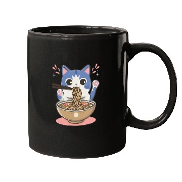 Discover te cat ramen noodles neko kawaii funny Mugs