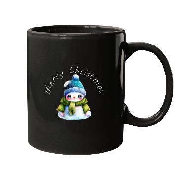 Discover Merry Christmas cute snowman Mugs