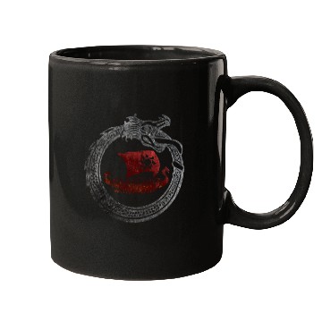 Discover Jormungandr Vikings Dragon Ship Thor Mjolnir Mugs