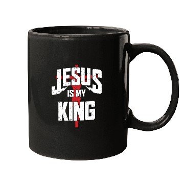 Discover Jesus Is My King Love Jesus Christian Mugs