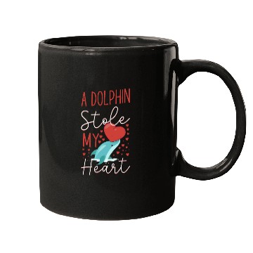 Discover Dolphin Valentines Day A Dolphin Mugs