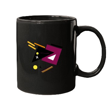 Discover Geometric Shapes Simple Colorful circle triangel Mugs