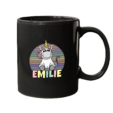 Discover Emilie Name Unicorn Mugs