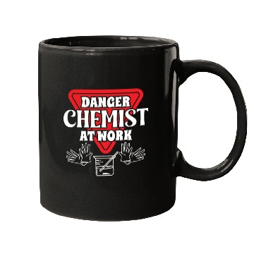 Discover Chemistry danger chemist at work science chemical Mugs