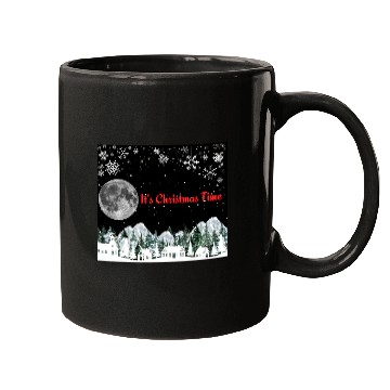 Discover It s Christmas Time 3 3 black Mugs