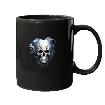 Discover Eternal Night: Haunting Skull Artwork Mugs