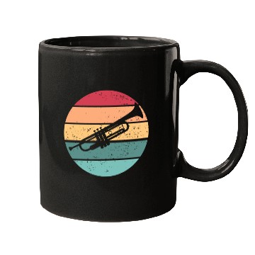 Discover Trumpet Sunset Trumpet Player School Band Trumpet Mugs