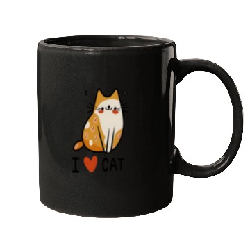 Discover I love cat Mugs